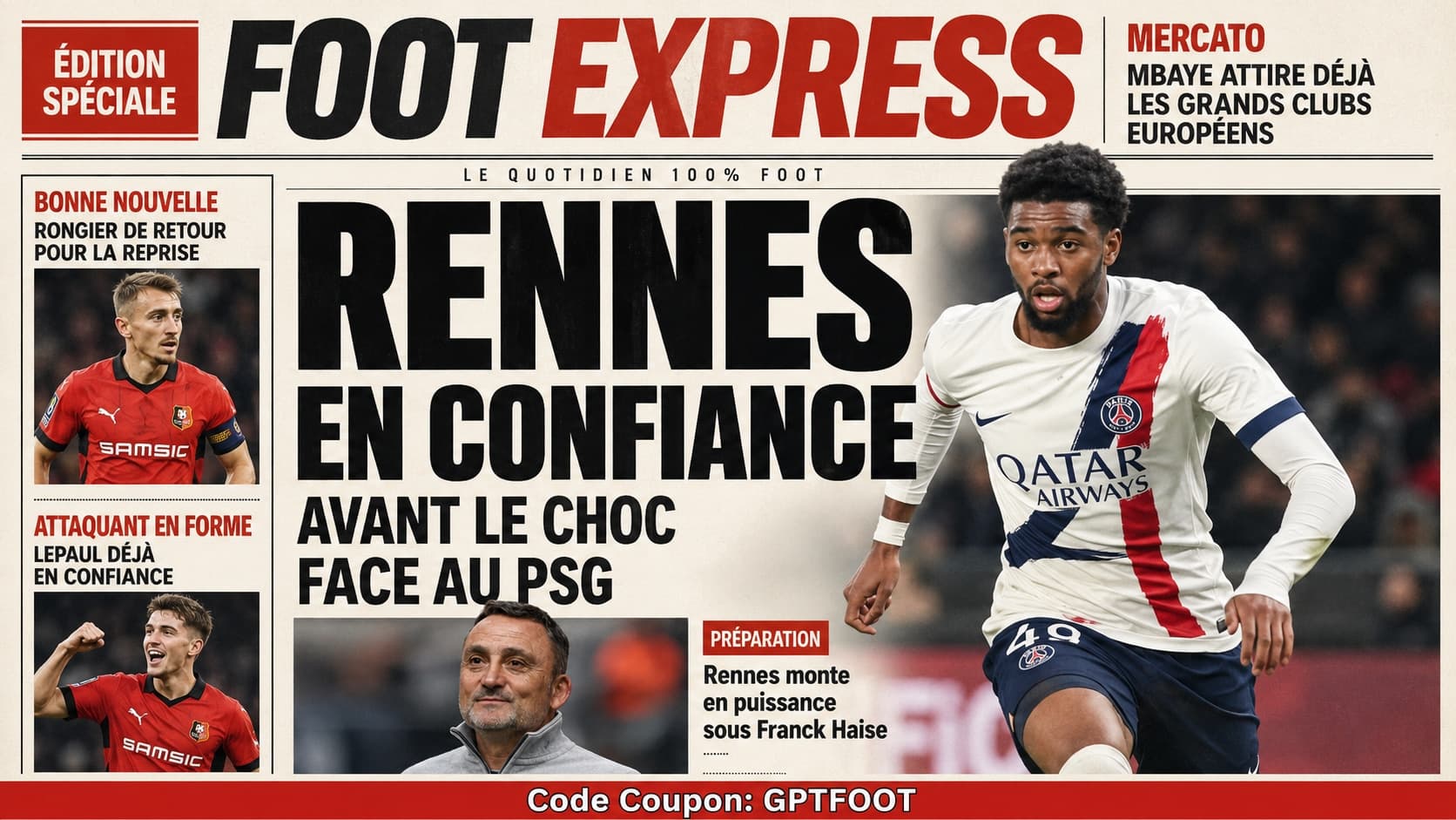 Le capitaine du Stade Rennais Valentin Rongier sur les terrains d'entraînement.