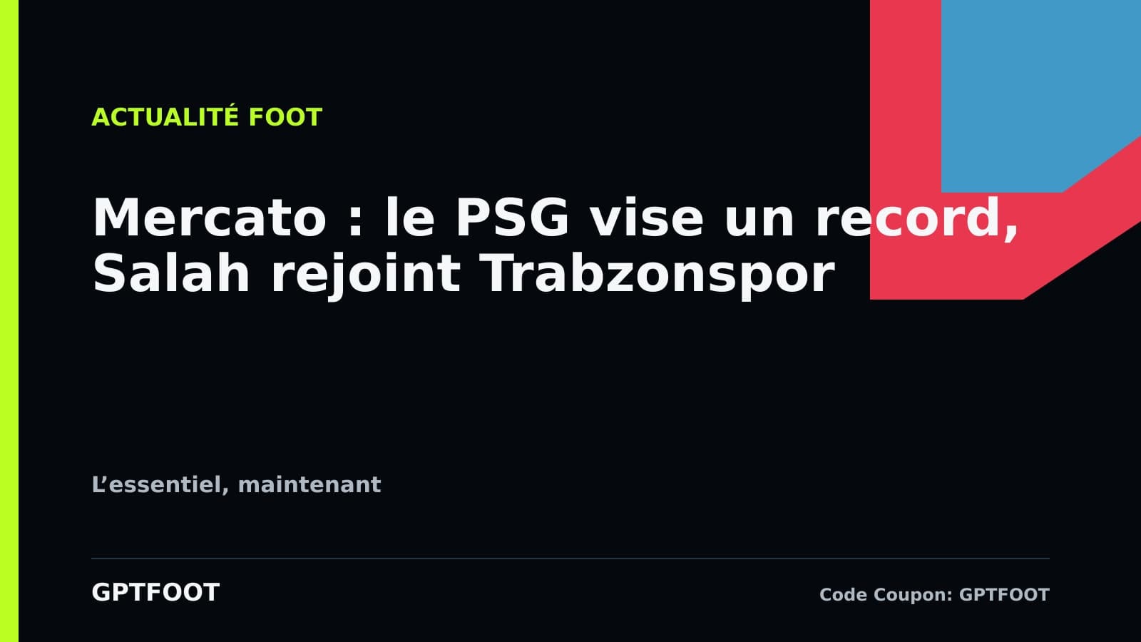 Le joueur Mohamed Salah sous les couleurs de son nouveau club Trabzonspor