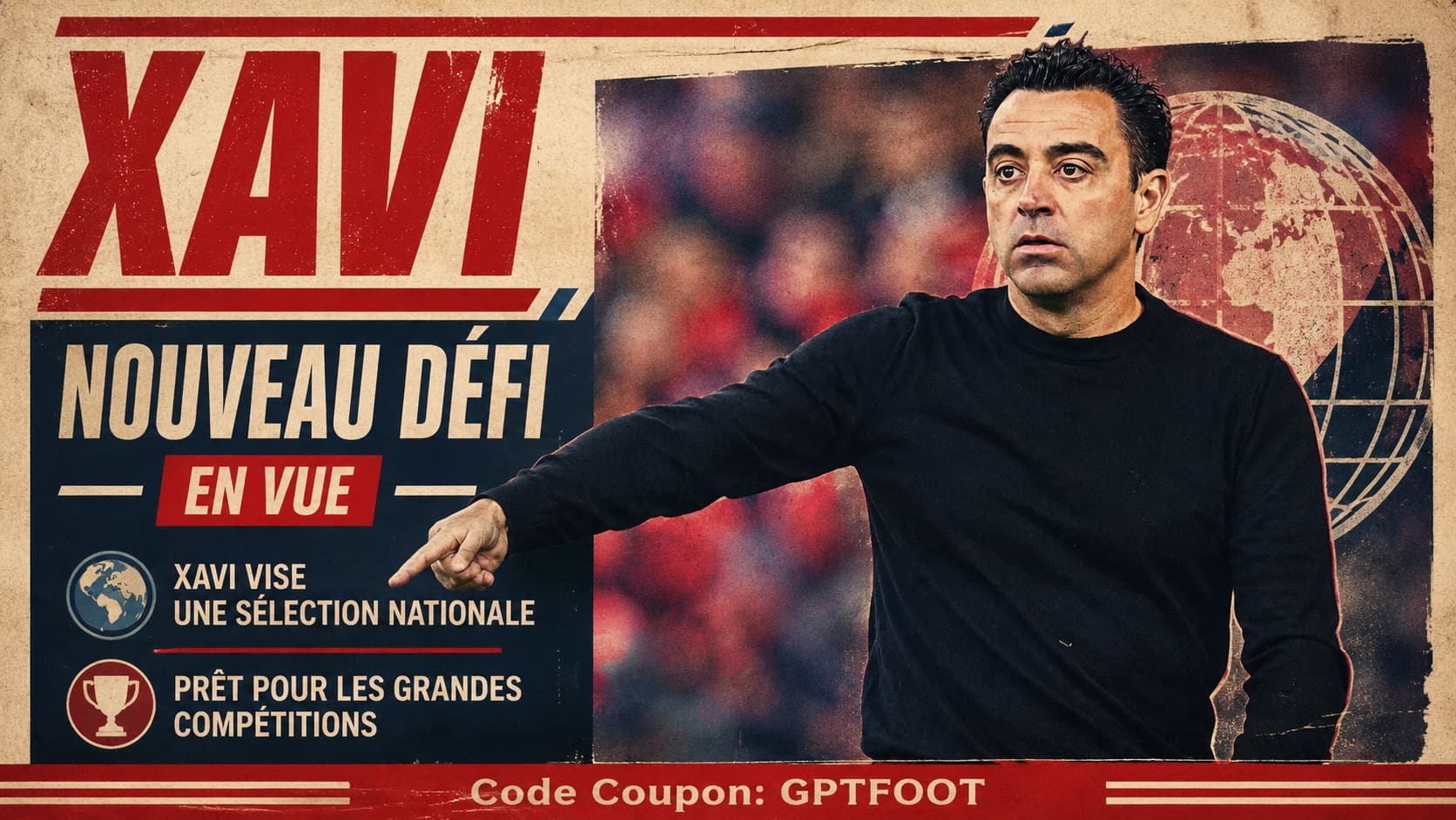 L'ancien joueur et entraîneur Xavi lors d'une conférence de presse
