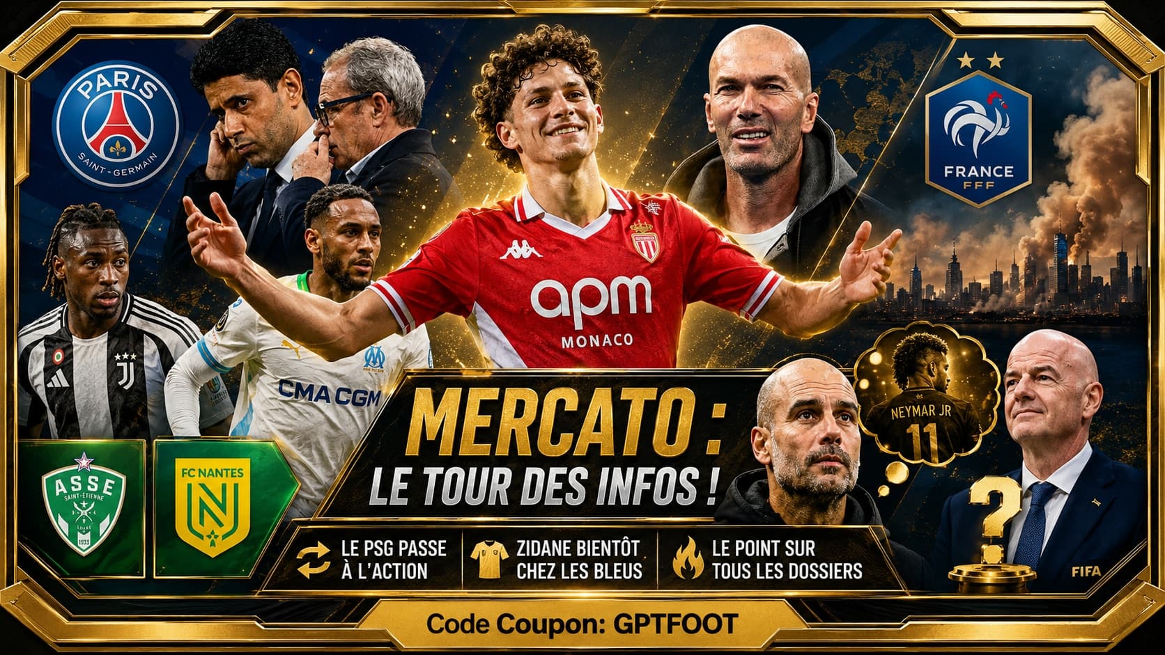 Joueurs de football lors d'une séance d'entraînement estivale