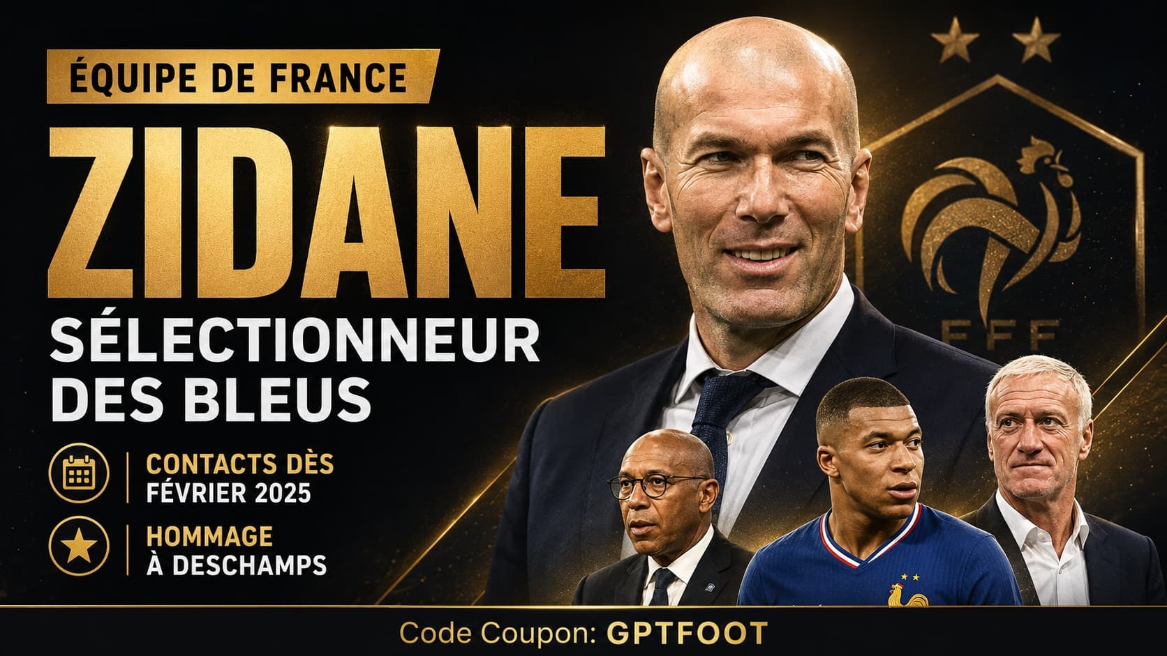Zinédine Zidane est officiellement le nouveau sélectionneur de l'équipe de France. Lors de sa...