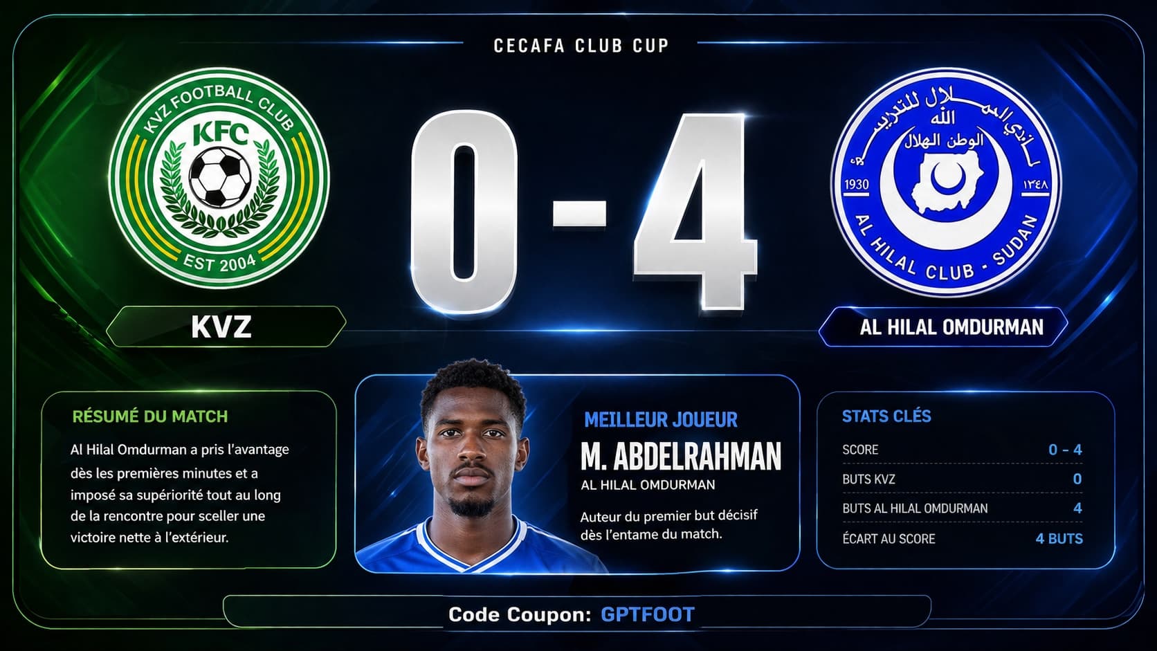 Le logo du club Al Hilal Omdurman