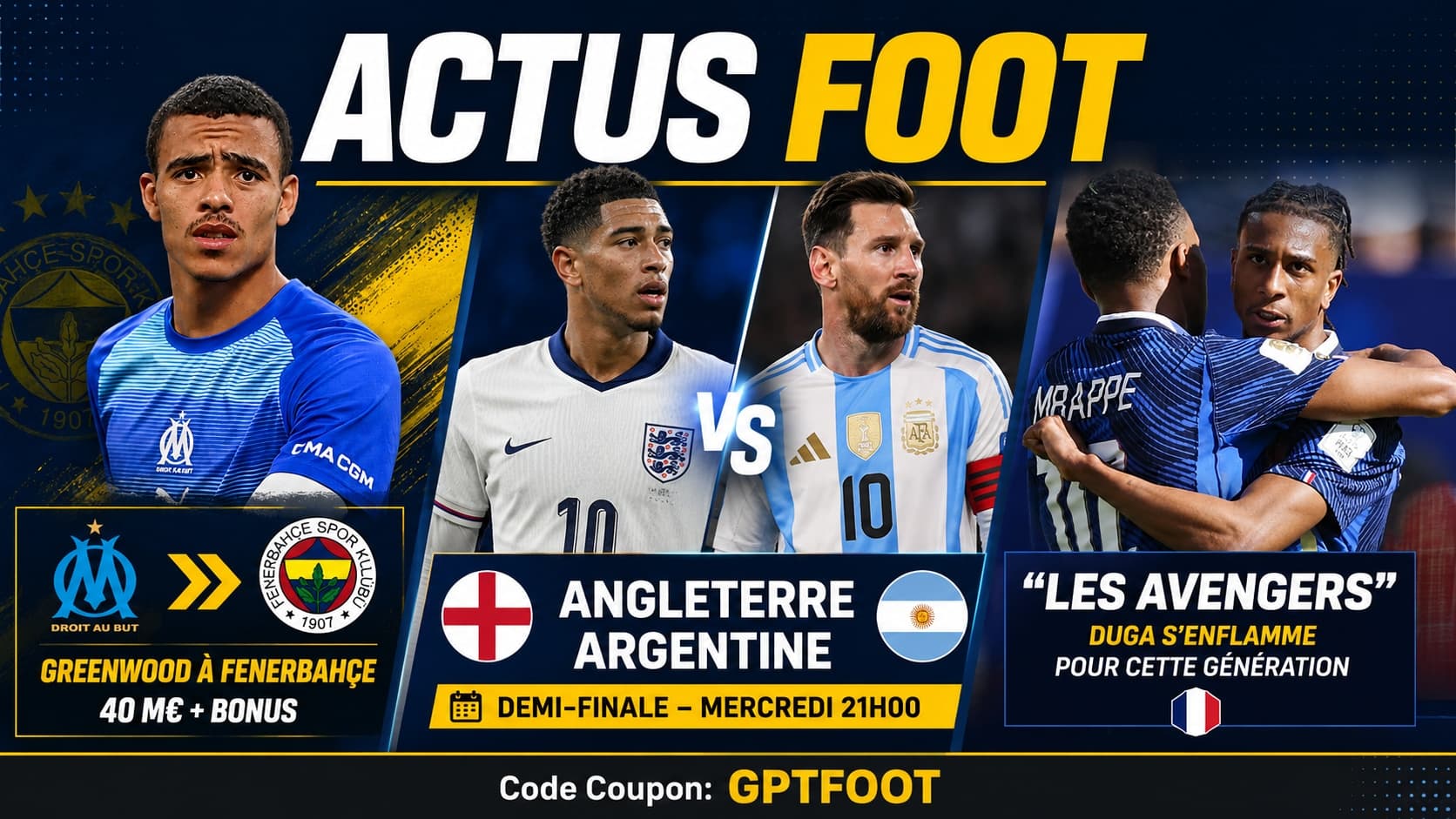Le Mondial 2026 entre dans sa phase décisive avec une affiche royale en demi-finale :...