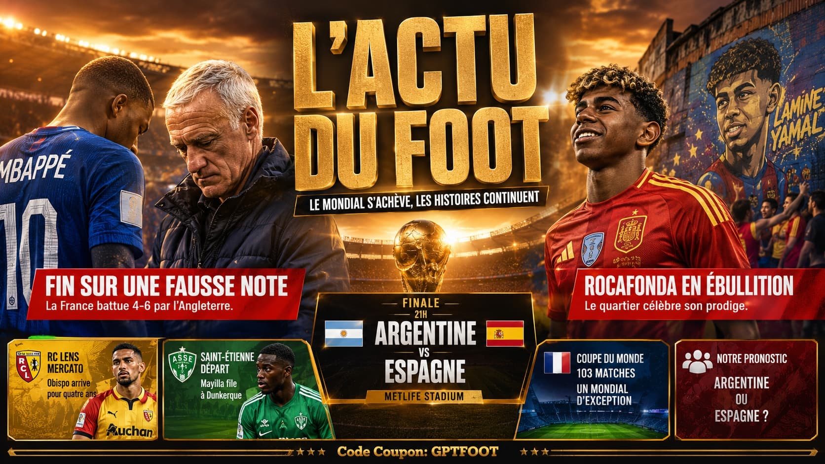 Stade du MetLife Stadium accueillant la finale de la Coupe du monde