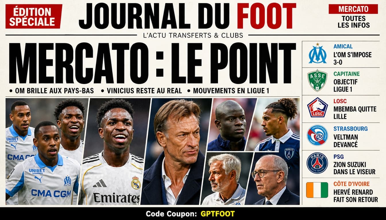 Joueurs de football lors d'un match de préparation estival