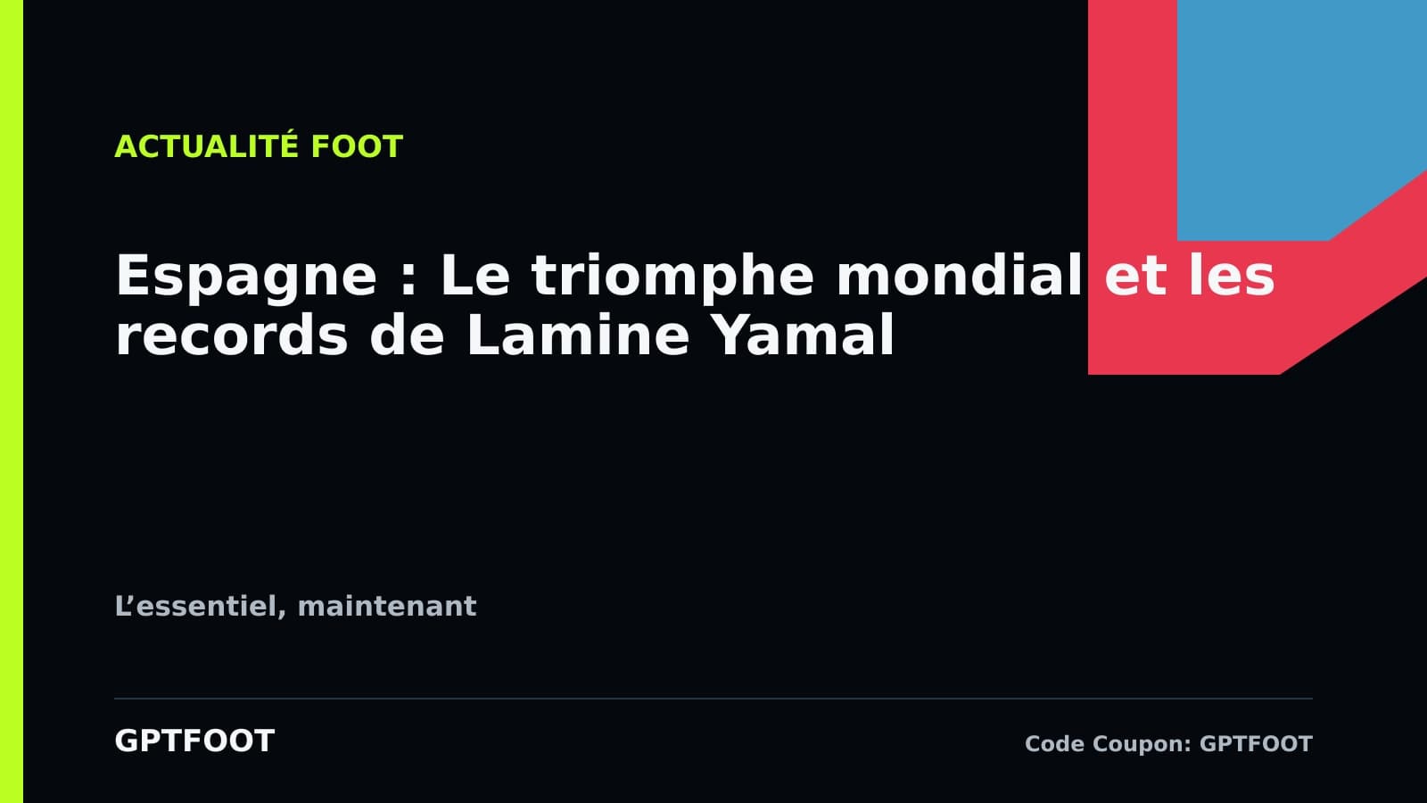 Célébration des joueurs espagnols après leur victoire en finale de la Coupe du monde 2026