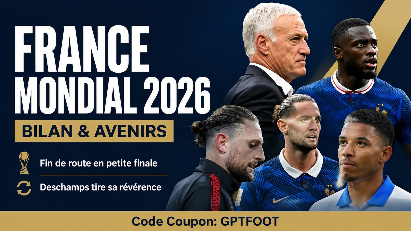Les joueurs de l'équipe de France sur le terrain lors de la Coupe du monde 2026