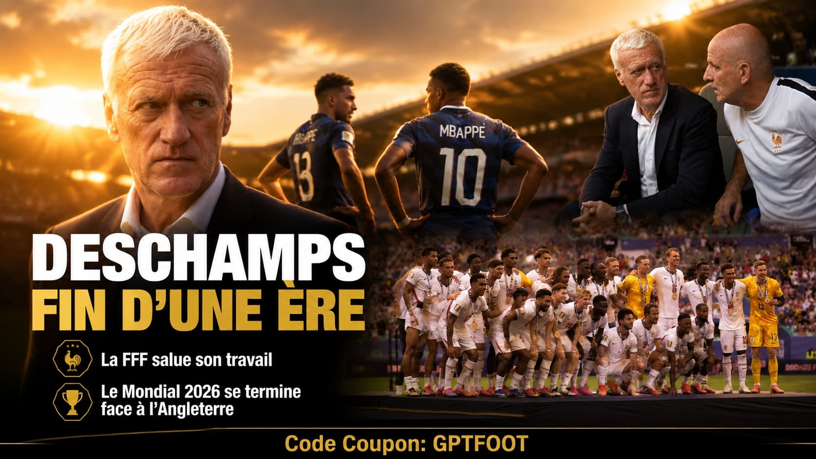 Didier Deschamps lors de son dernier match en tant que sélectionneur des Bleus