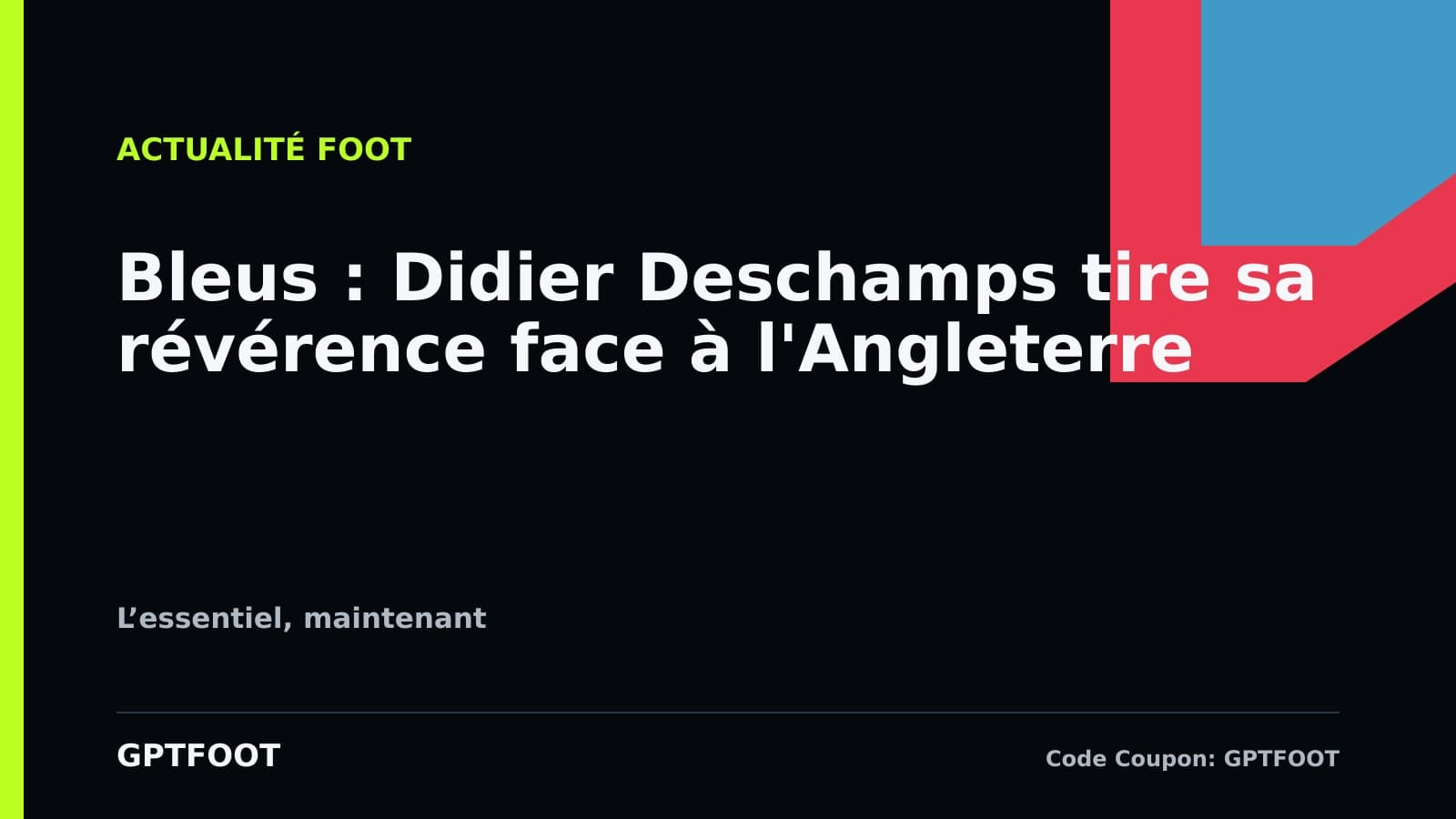 Didier Deschamps lors d'un match de l'équipe de France