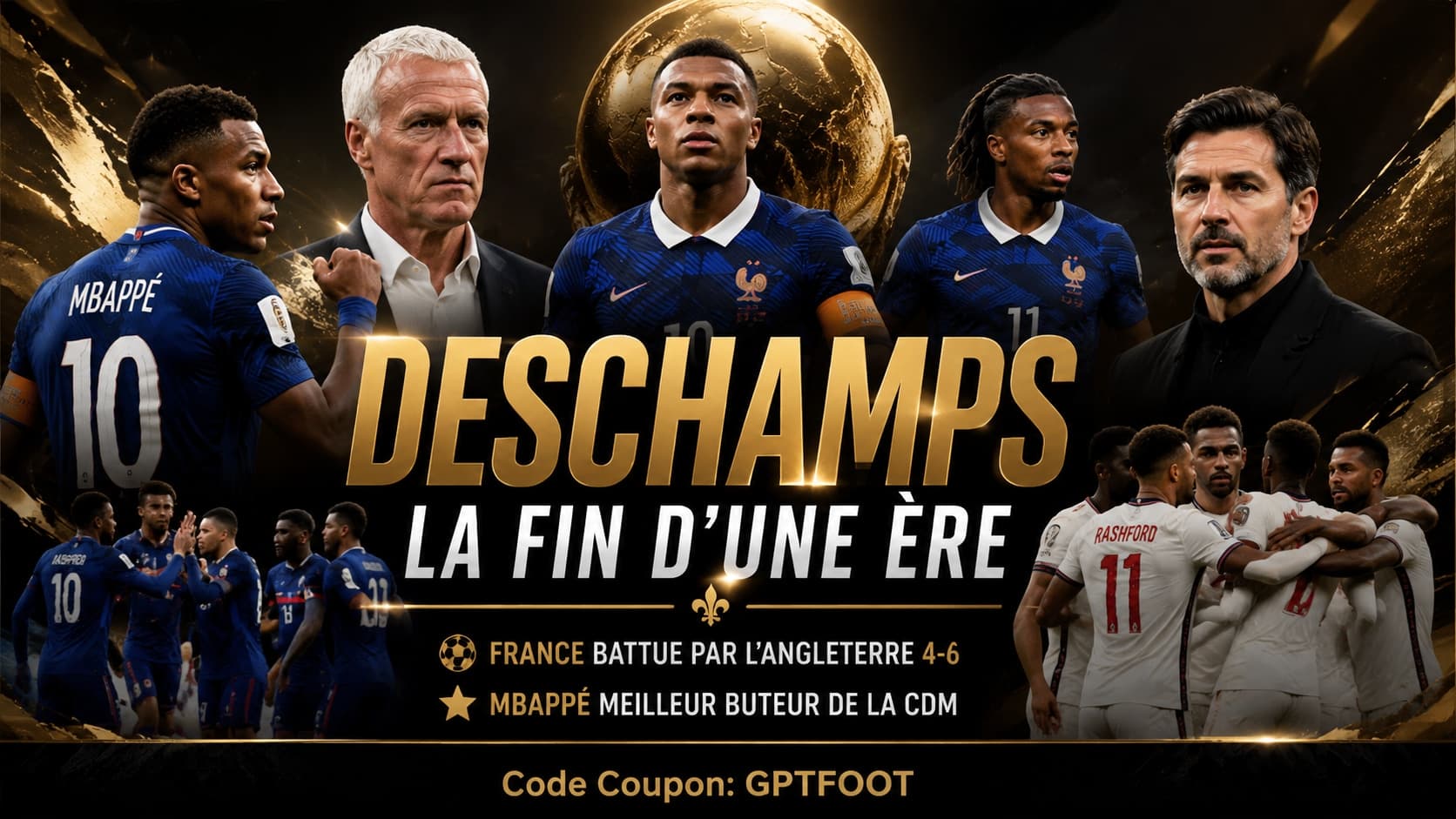 Didier Deschamps lors de son dernier match en tant que sélectionneur des Bleus