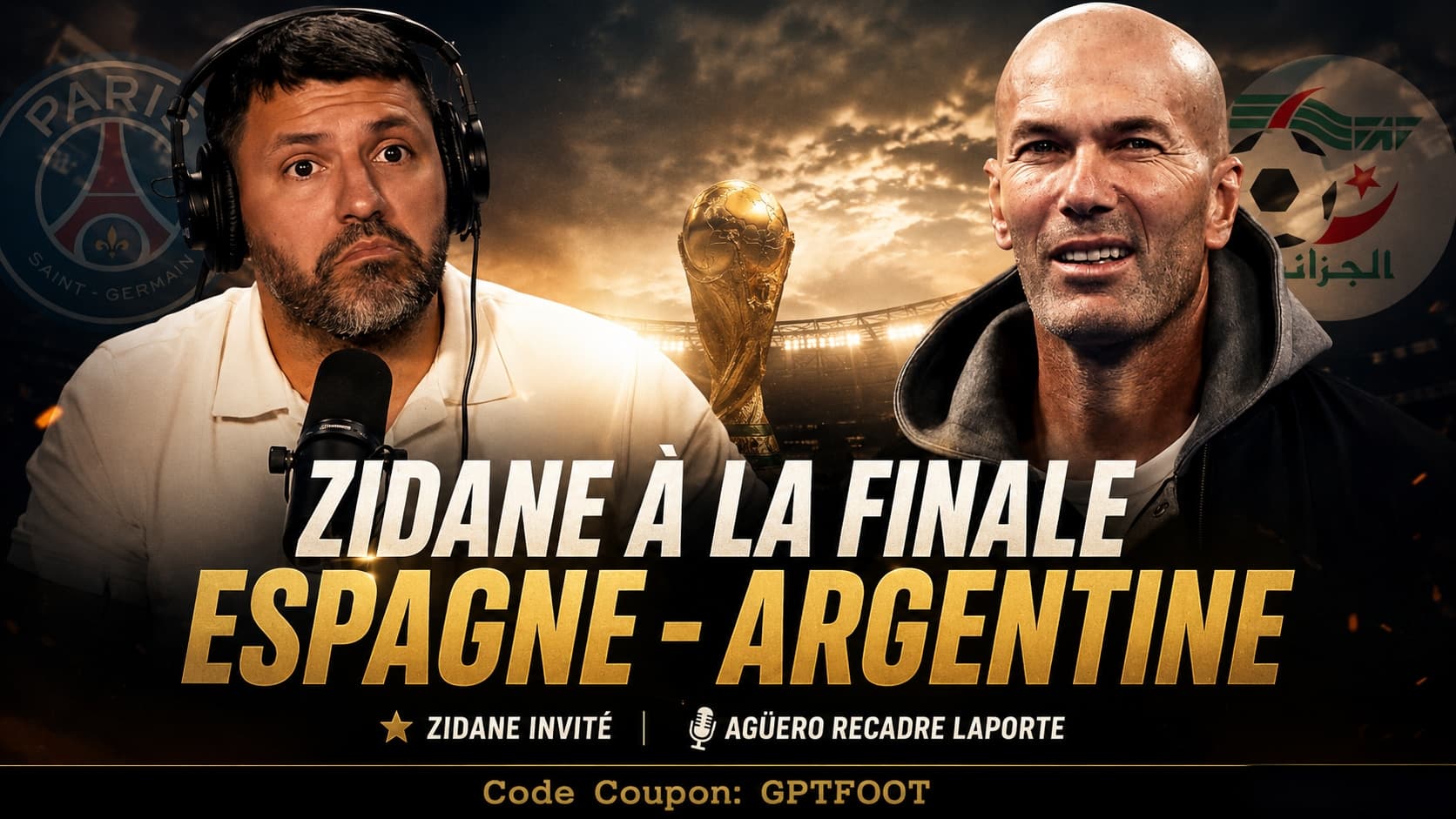 Zinédine Zidane lors d'un événement footballistique