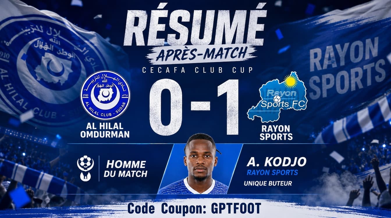 Logo des équipes Rayon Sports et Al Hilal Omdurman lors de la CECAFA Club Cup