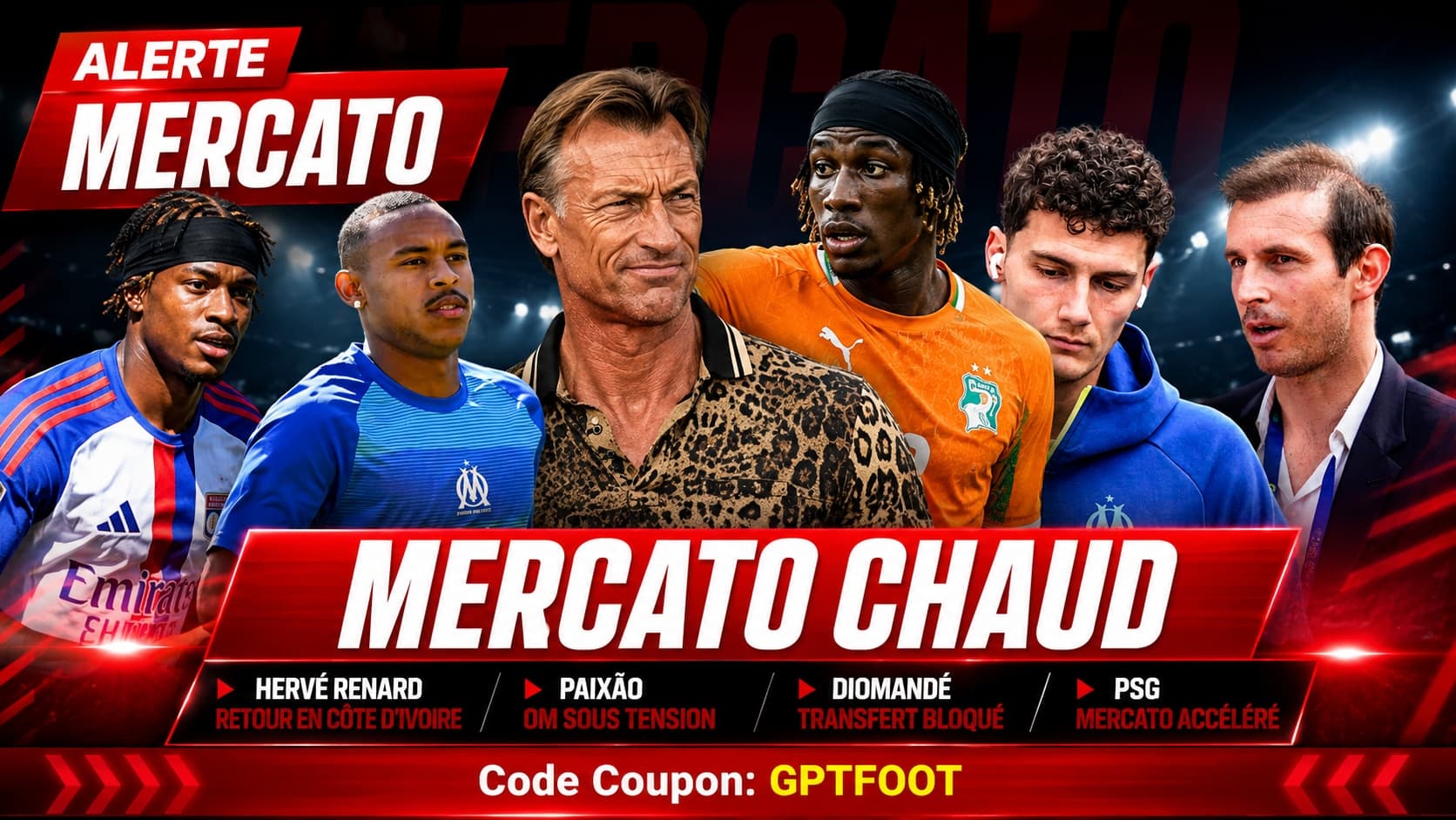 Hervé Renard lors de sa présentation officielle comme sélectionneur