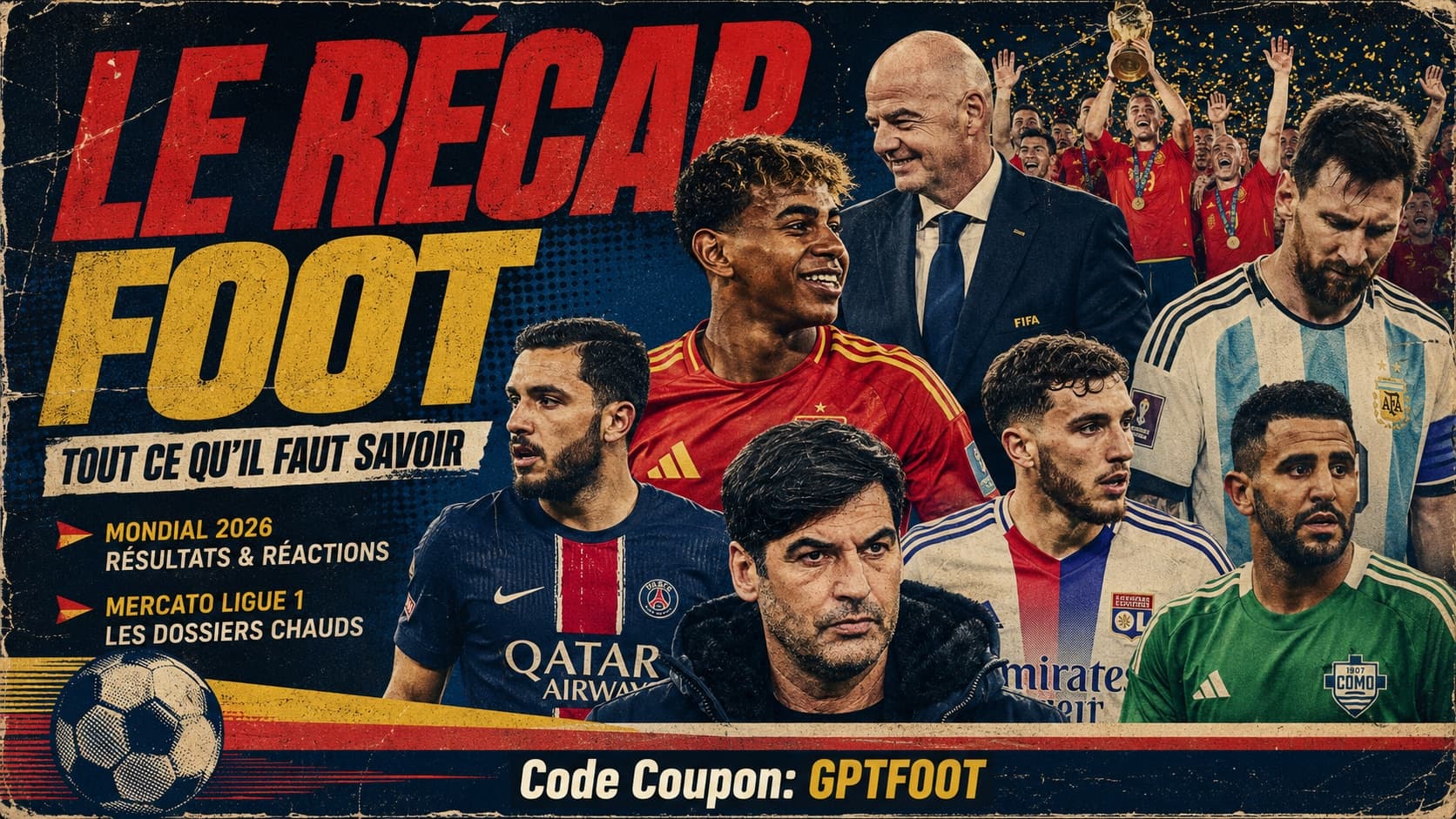 Joueurs de football lors d'une séance d'entraînement