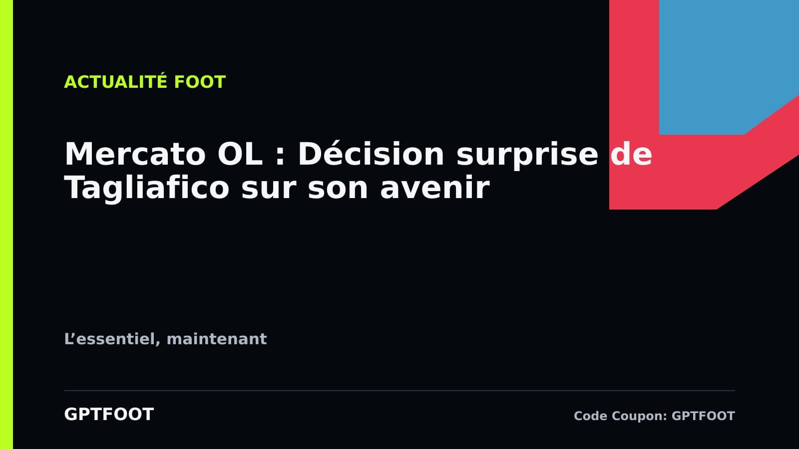 L'Olympique Lyonnais est en pleine effervescence sur le marché. Nicolas Tagliafico a...