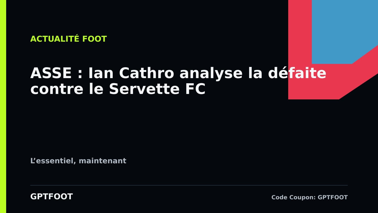 Ian Cathro sur le banc de touche de l'AS Saint-Étienne
