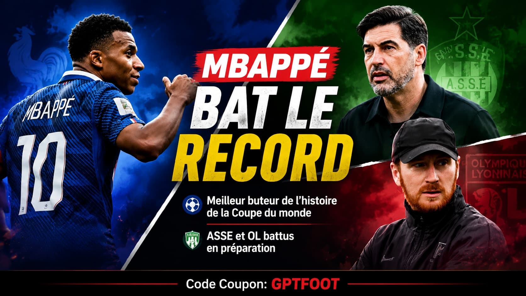 Kylian Mbappé célébrant un but lors d'un match de Coupe du monde