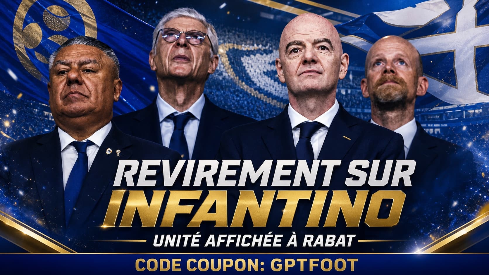 Gianni Infantino et Mattias Grafström lors de la CAN féminine