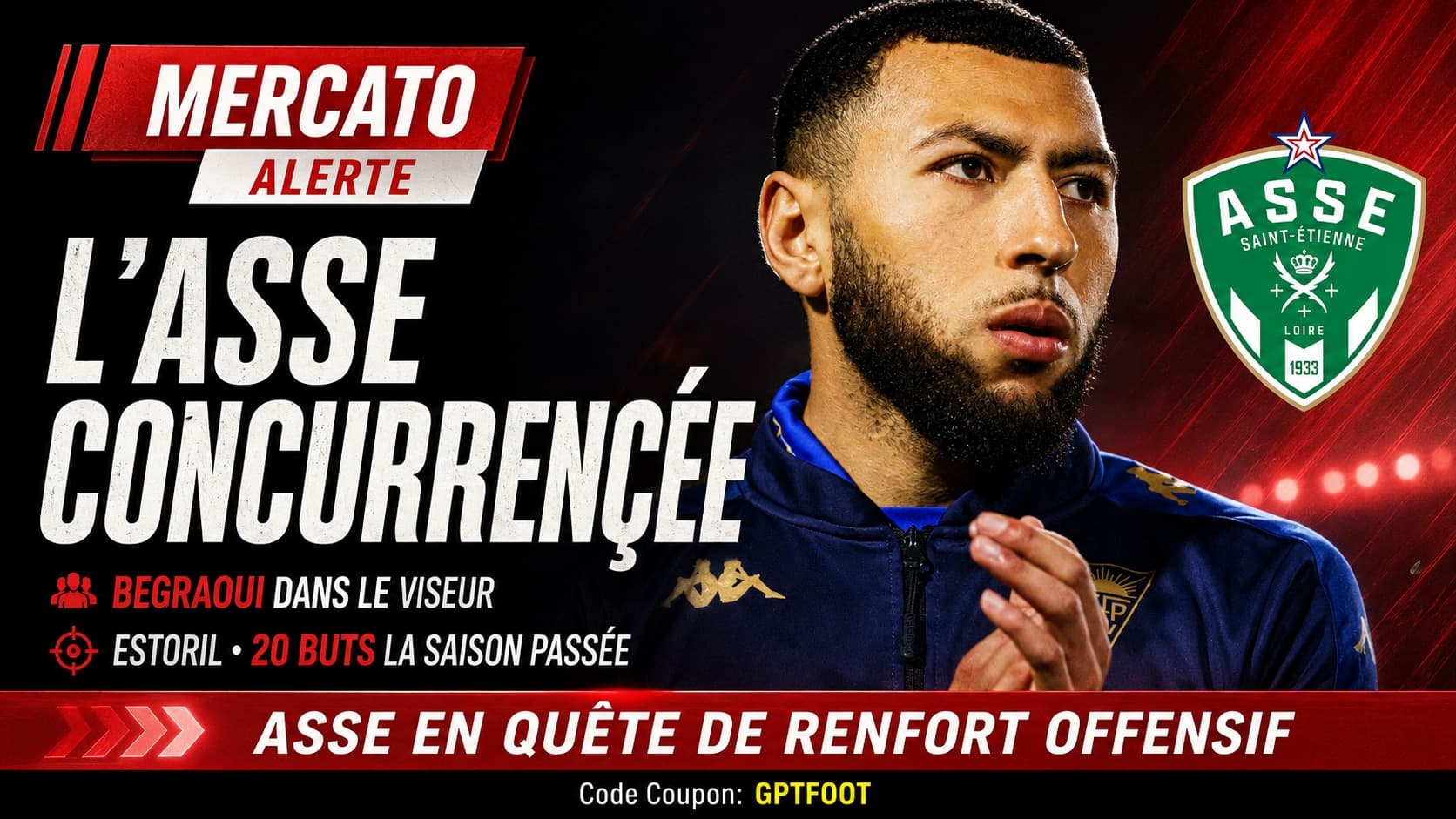 L'AS Saint-Etienne s'active sur le mercato pour remplacer Lucas Stassin, en instance de départ...