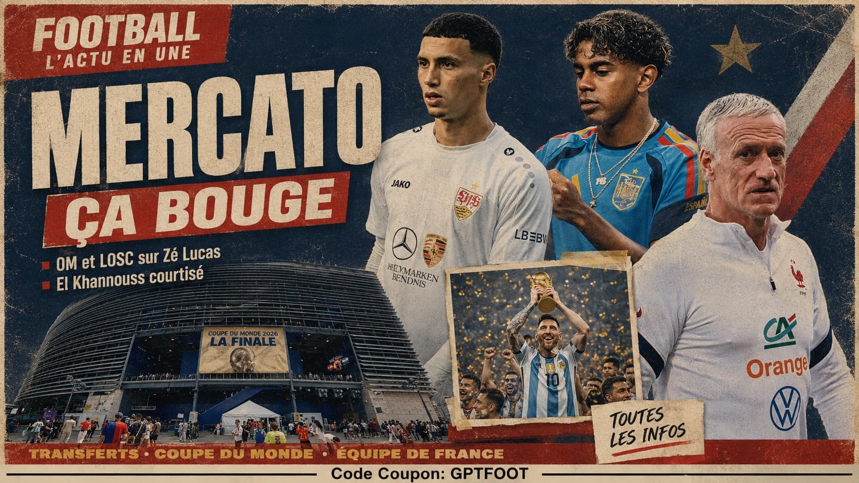 Joueur de football professionnel sur une pelouse