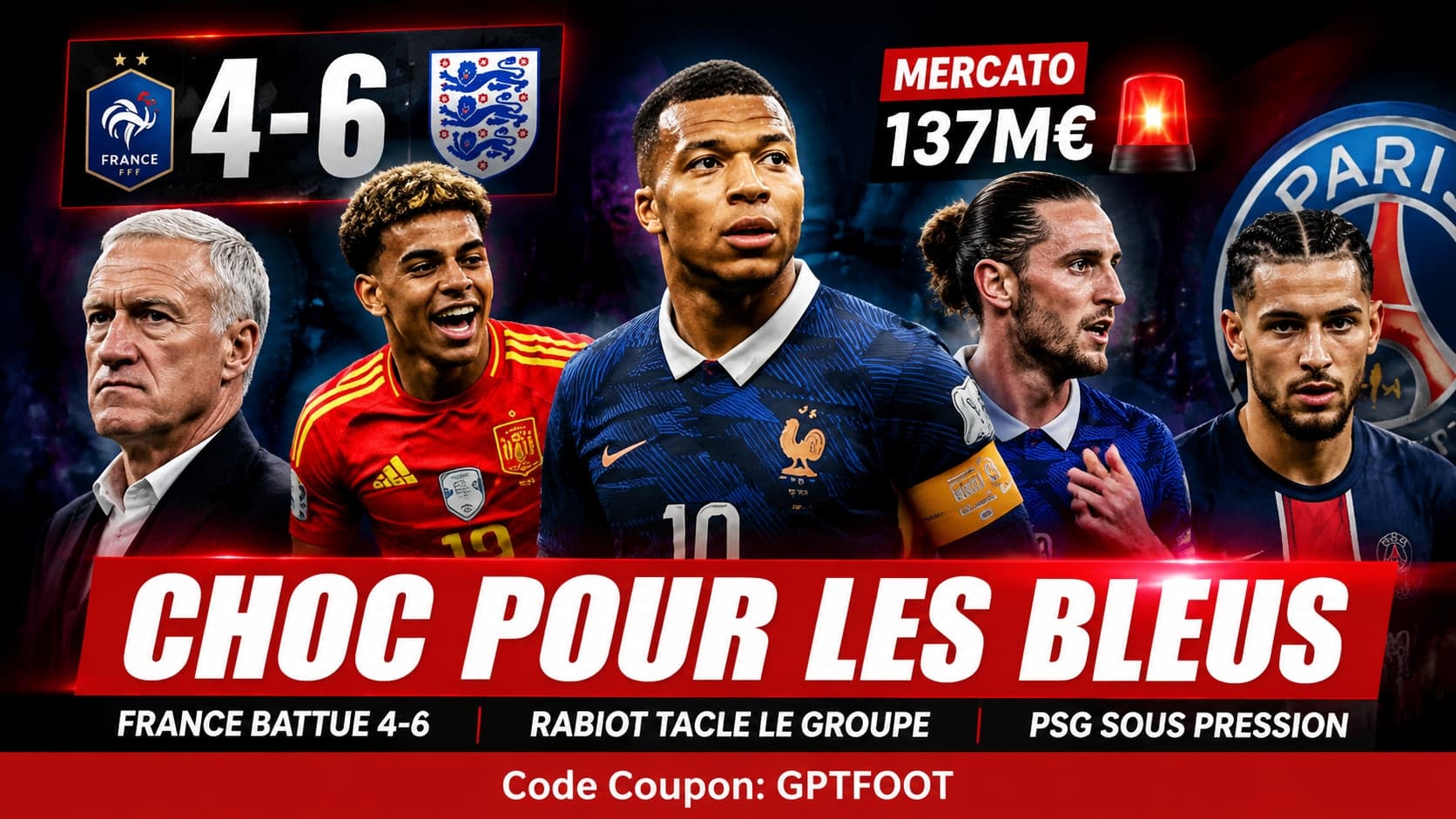 Les joueurs de l'équipe de France lors de la petite finale contre l'Angleterre