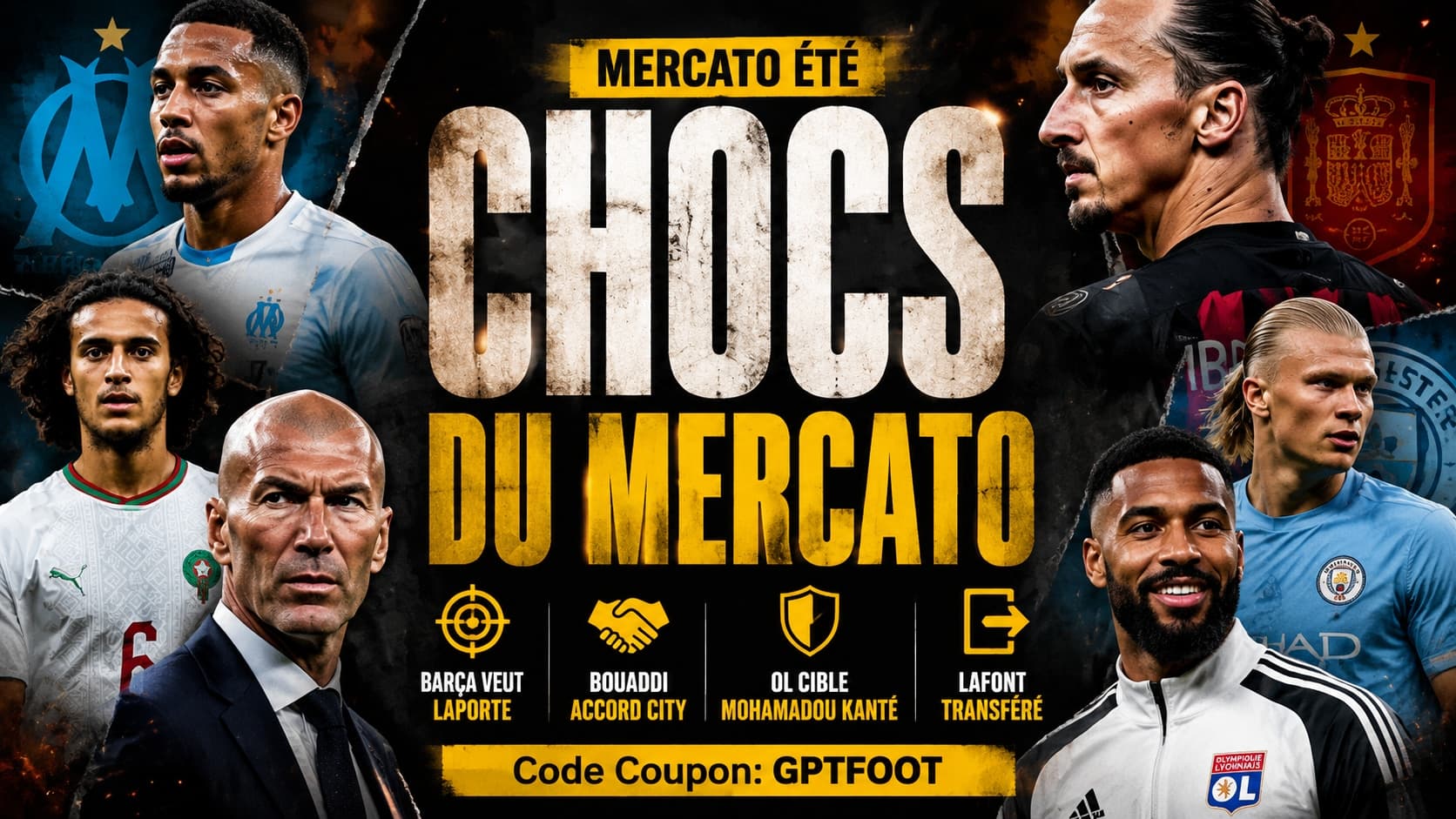 Logo et symboles du football professionnel illustrant le mercato estival