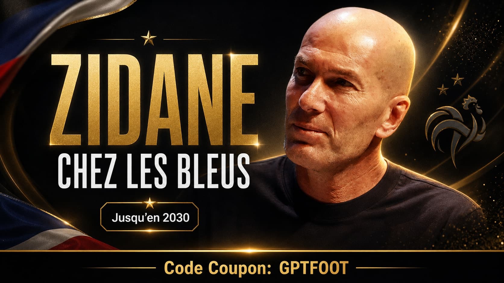 Zinédine Zidane lors de sa nomination comme sélectionneur