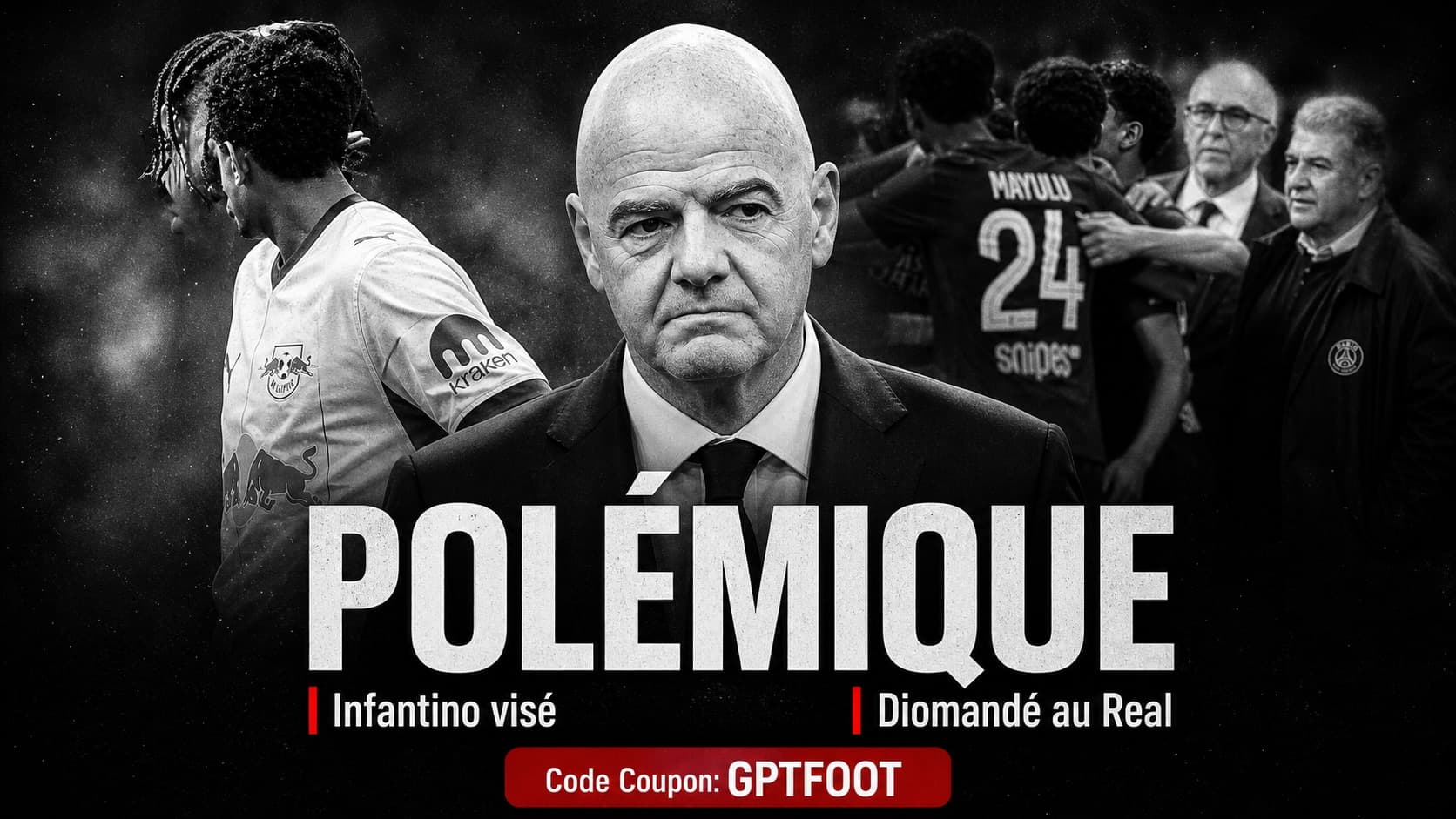 Le président de la FIFA Gianni Infantino lors d'une intervention officielle