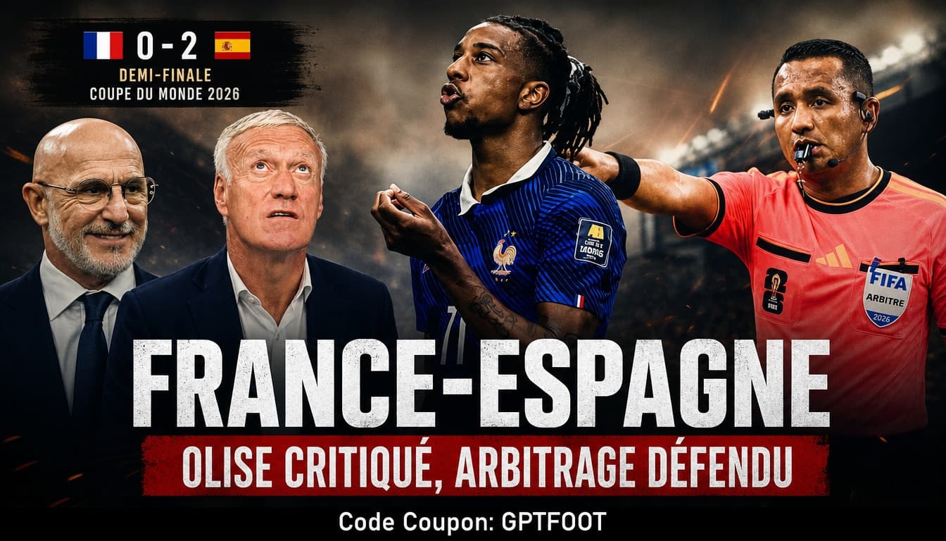 L'Espagne s'est imposée 2-0 face à la France lors de cette demi-finale de Coupe du monde 2026,...