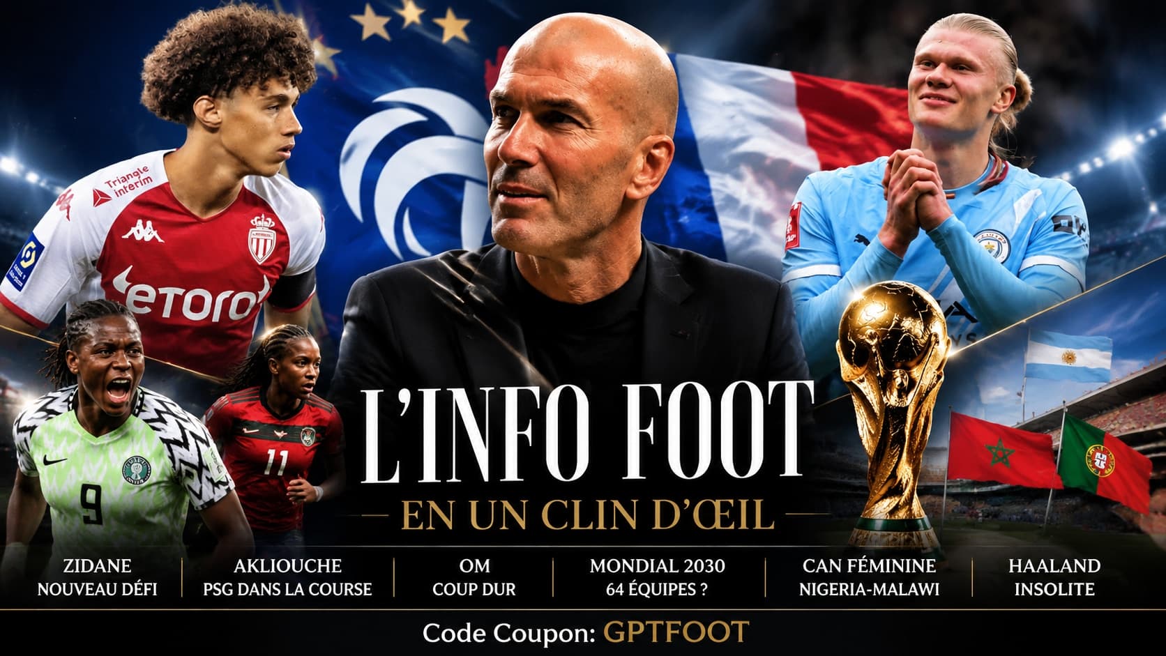 Zinédine Zidane lors d'une intervention sur le terrain