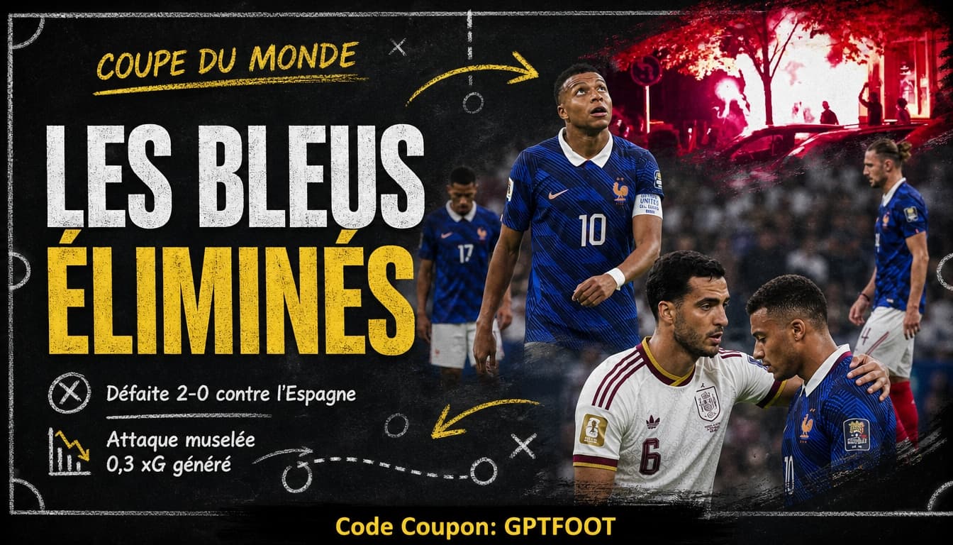 Kylian Mbappé lors de la rencontre France-Espagne