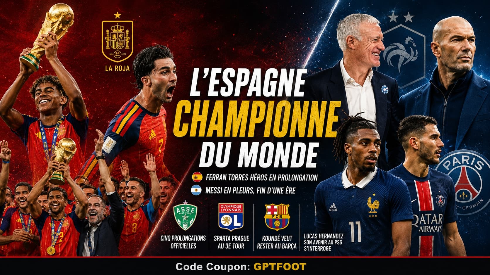La sélection espagnole célébrant son deuxième titre de championne du monde