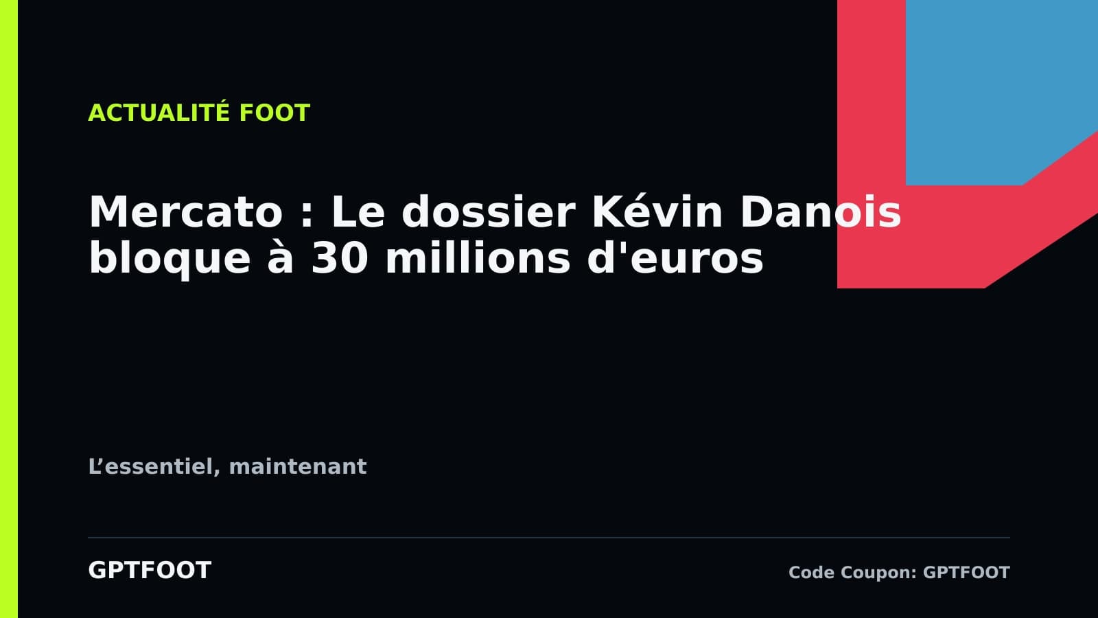 Kévin Danois sous les couleurs de l'AJ Auxerre