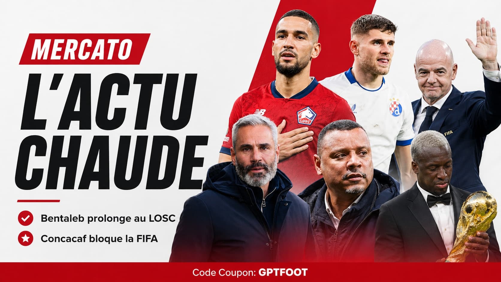 Nabil Bentaleb portant le maillot du LOSC lors d'un match officiel