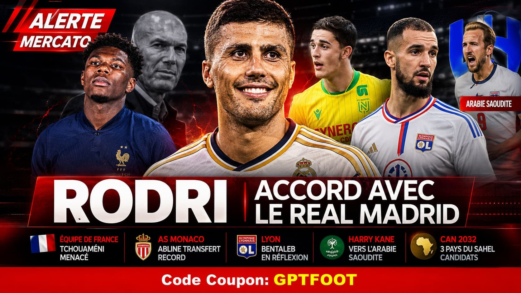 Le Real Madrid avance fort sur Rodri : le milieu espagnol, récent champion du monde, aurait...