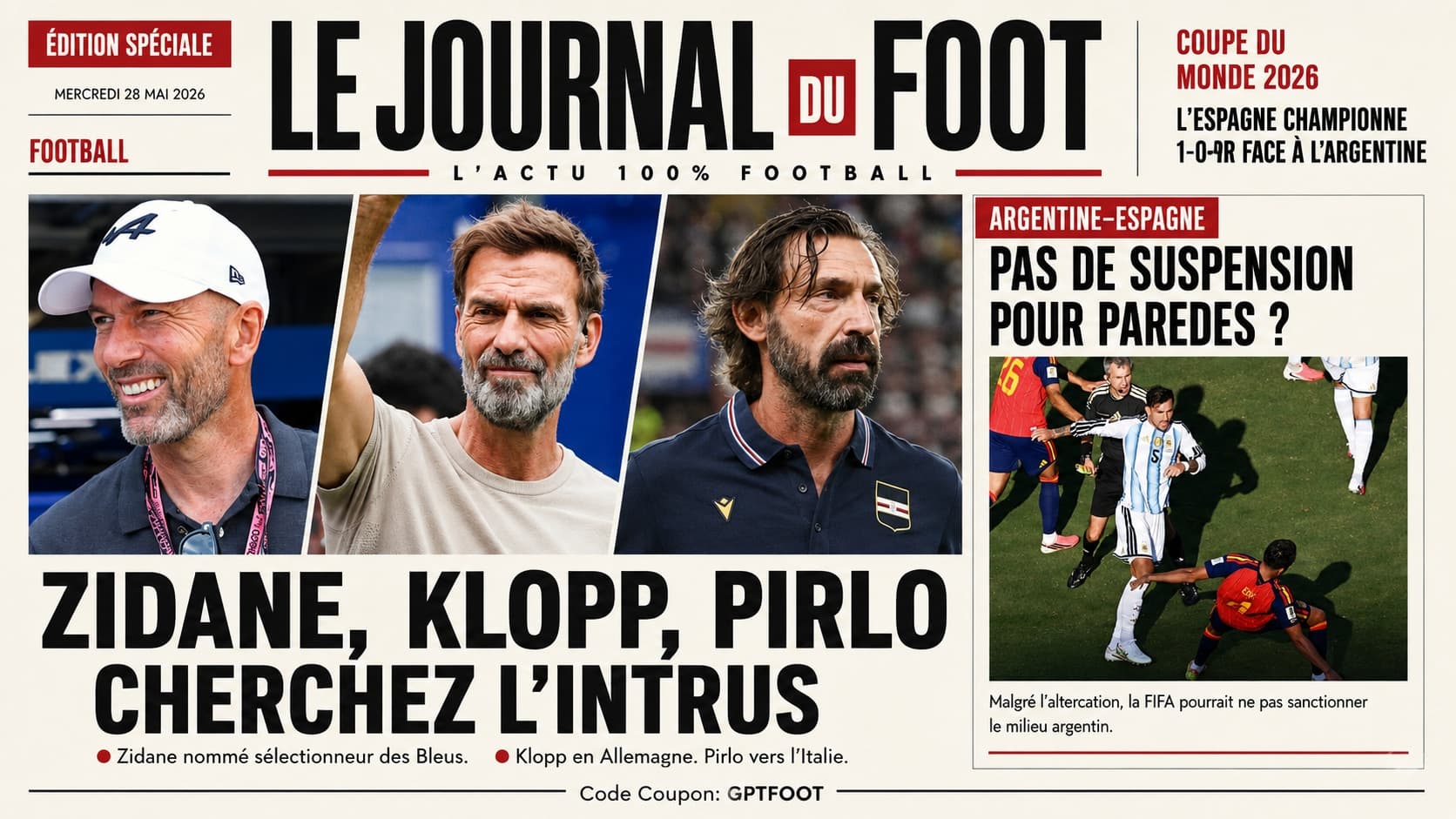 Zinedine Zidane lors de sa nomination officielle en tant que sélectionneur national