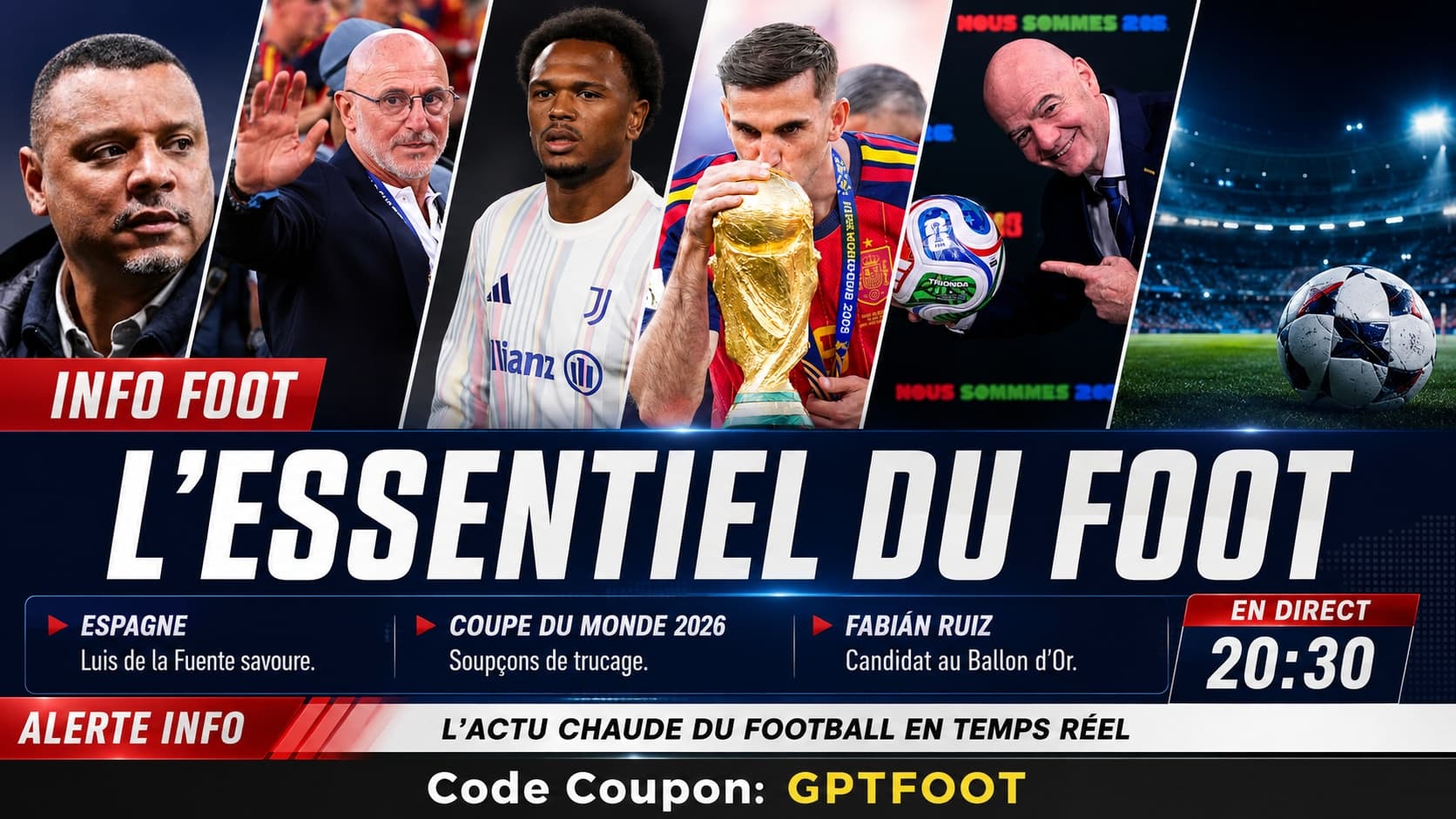 Un trophée de football sur une pelouse