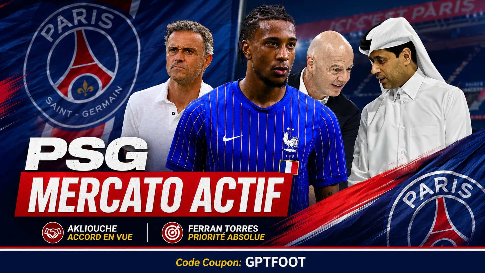 Logo officiel du club de Chelsea et joueur sur un terrain de football