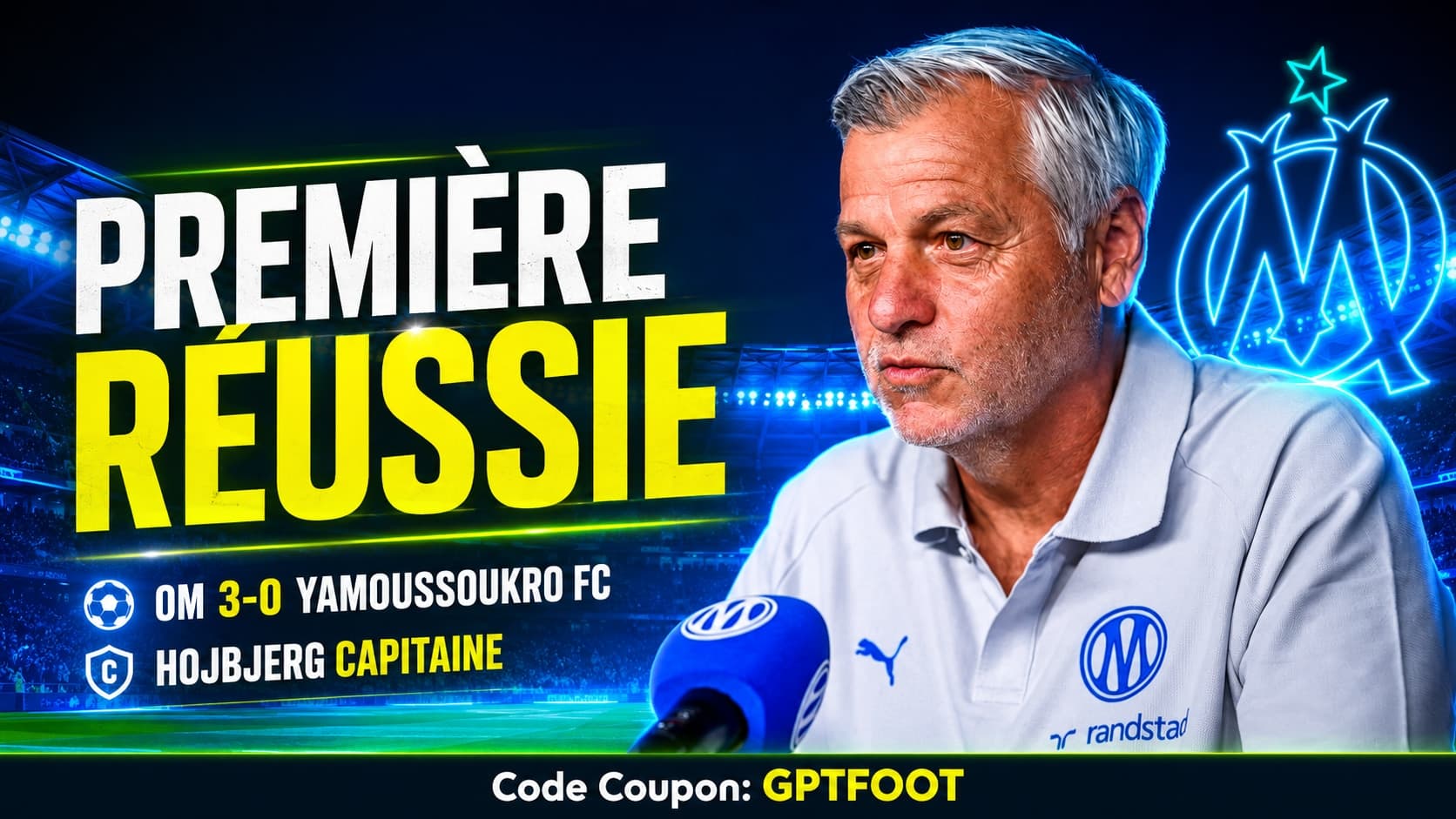 Joueurs de l'Olympique de Marseille lors d'un match de préparation