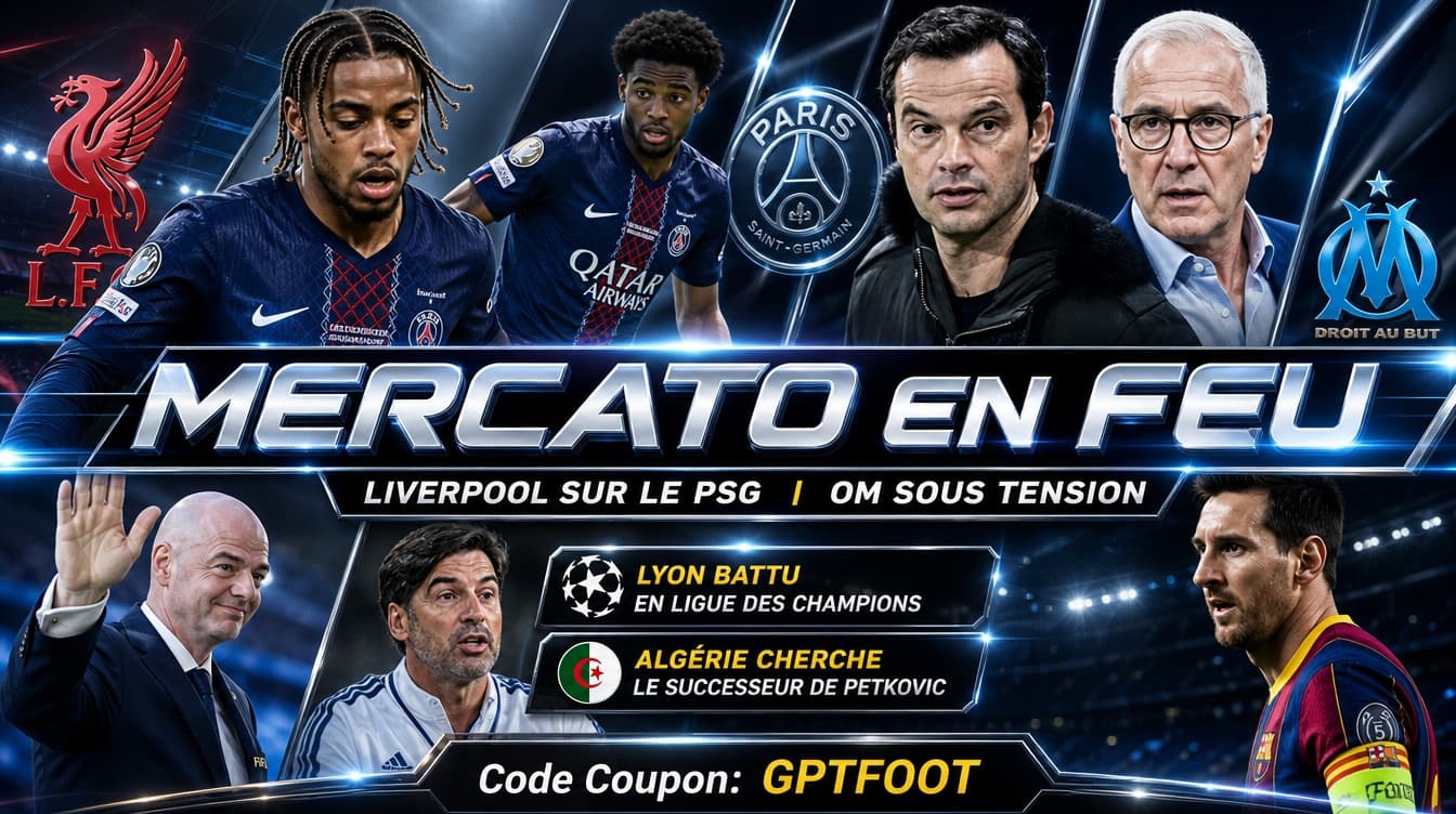 Liverpool intensifie son offensive sur le marché : les Reds négocient pour Bradley Barcola,...