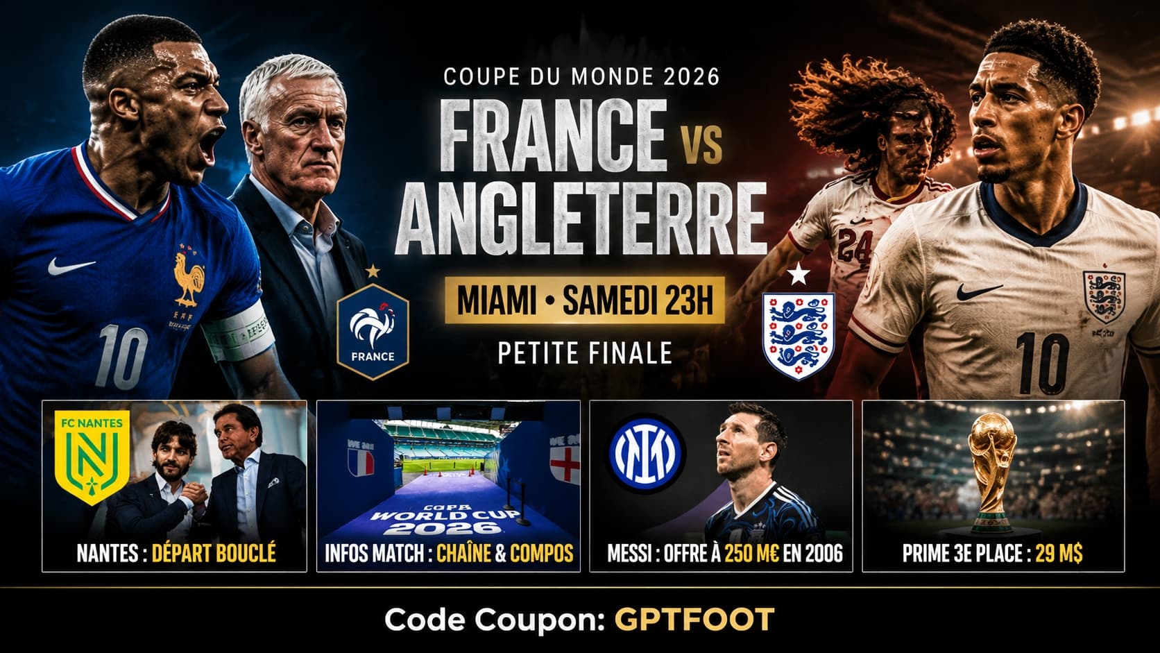 Les joueurs de l'équipe de France sur le terrain