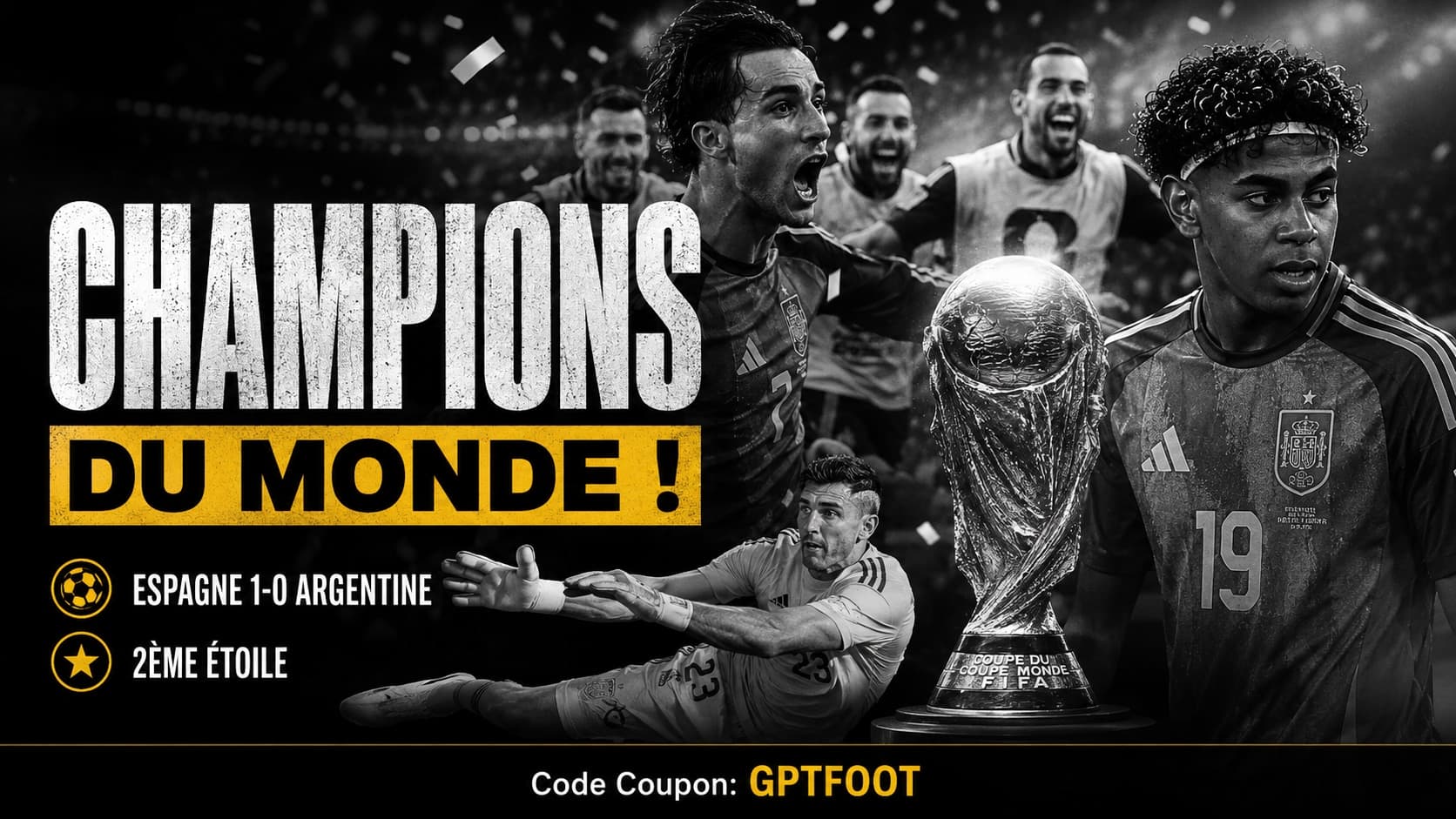 La sélection espagnole célébrant son titre de championne du monde